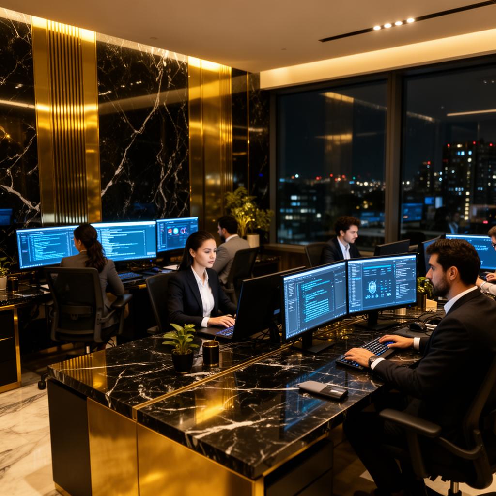 Elite Media team workspace